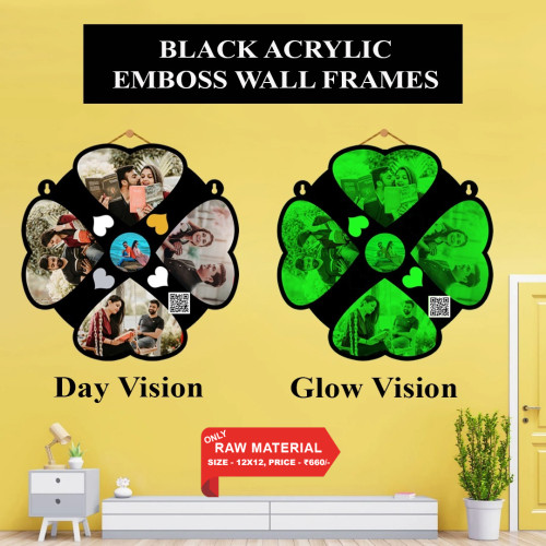 Black Acrylic Wall Frame 001