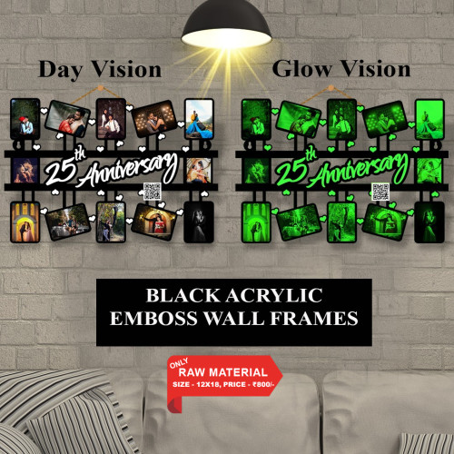 Black Acrylic Wall Frame 002