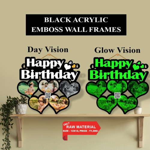 Black Acrylic Wall Frame 004