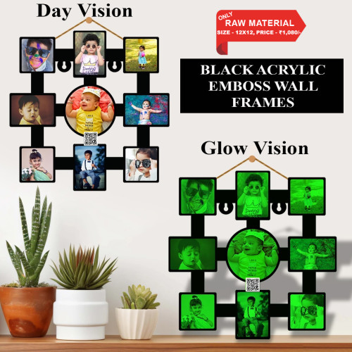 Black Acrylic Wall Frame 005