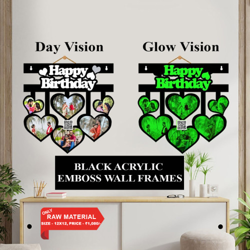 Black Acrylic Wall Frame 006