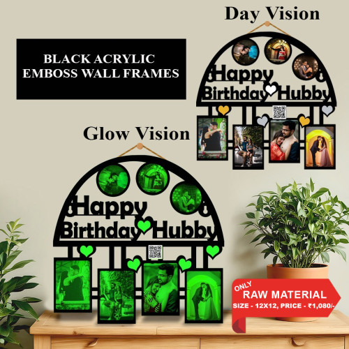 Black Acrylic Wall Frame 007