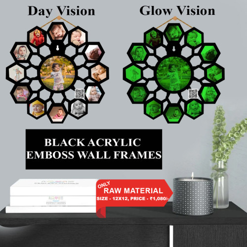 Black Acrylic Wall Frame 009