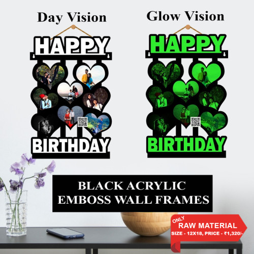 Black Acrylic Wall Frame 010