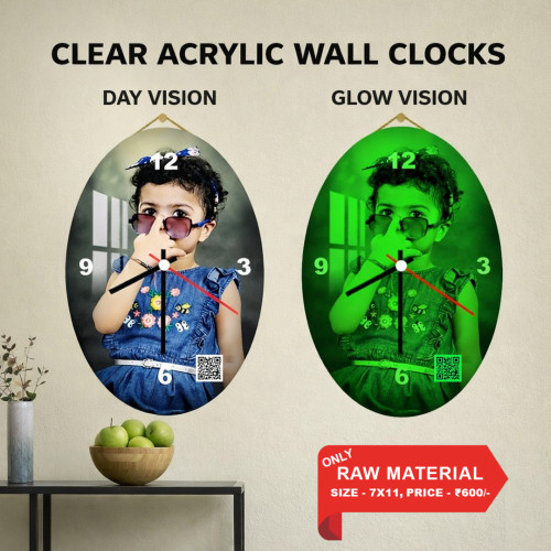 Clear Acrylic Wall Clock 002 Clear Acrylic Wall Clock 002