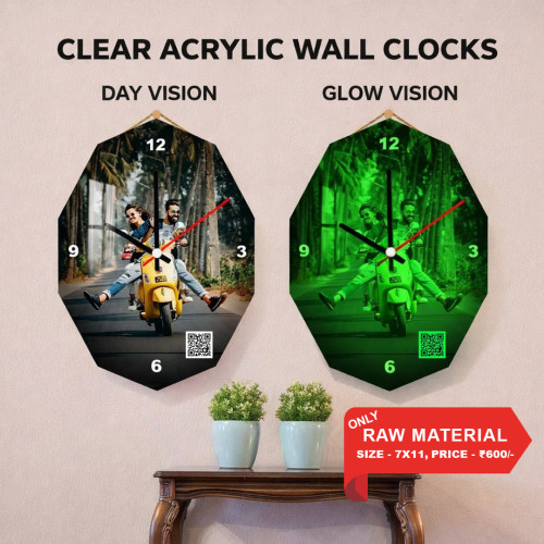 Clear Acrylic Wall Clock 003 Clear Acrylic Wall Clock 003