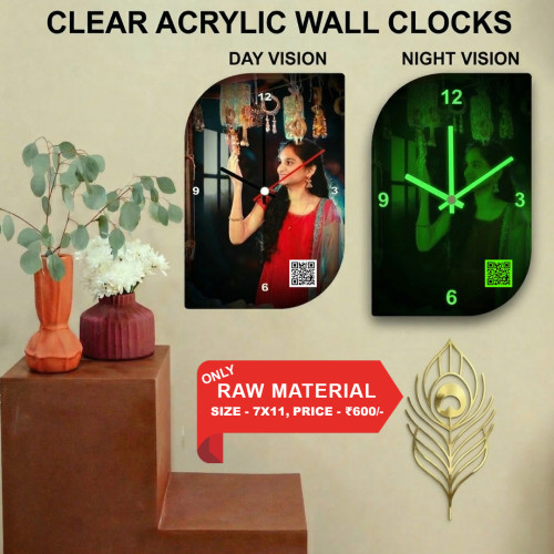 Clear Acrylic Wall Clock 004 Clear Acrylic Wall Clock 004