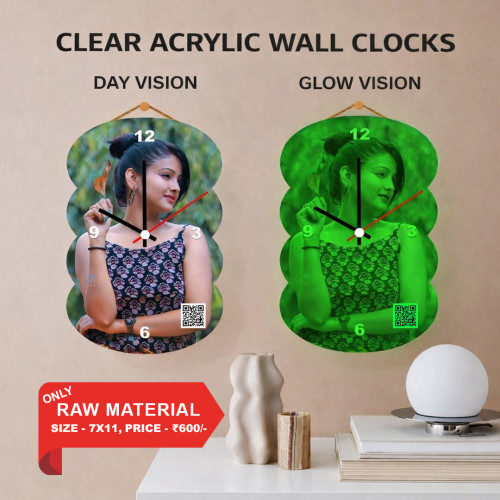 Clear Acrylic Wall Clock 007 Clear Acrylic Wall Clock 007